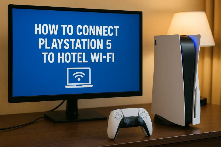 how to connect ps5 to hotel wifi