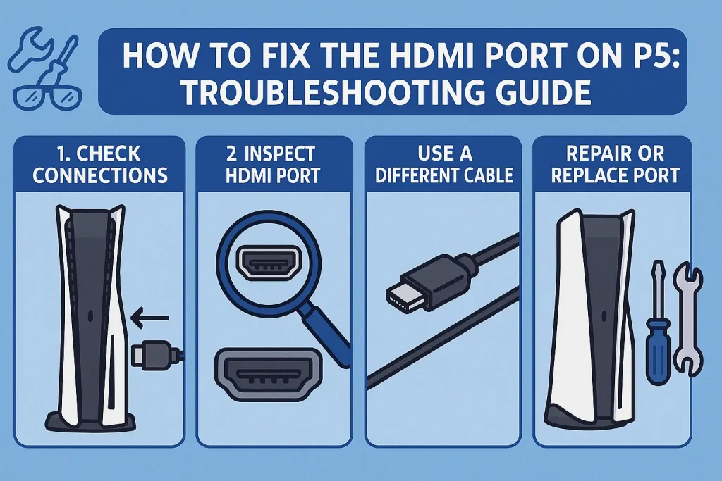 how to fix hdmi port on ps5