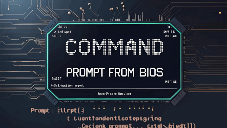 command prompt from bios