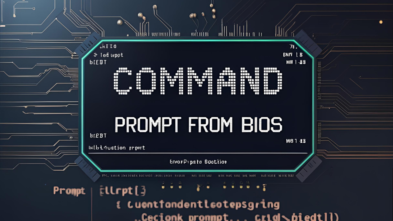 command prompt from bios