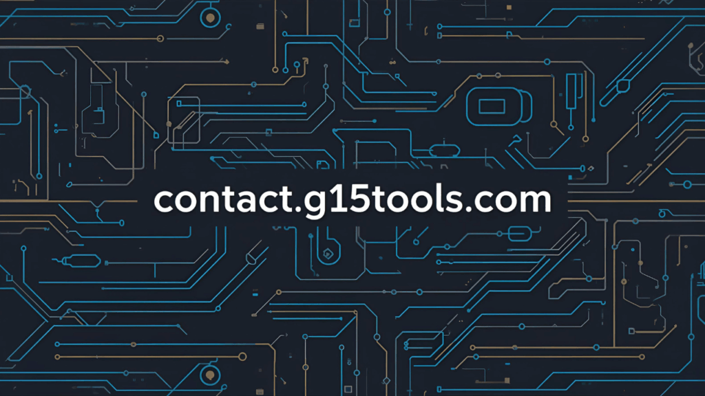 Contact g15tools.com